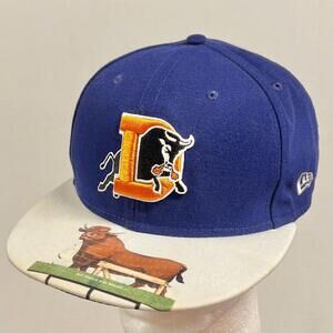 Durham Bulls New Era Hat Hit Grass Win Salad Rare Cap MiLB Genuine Merchandise